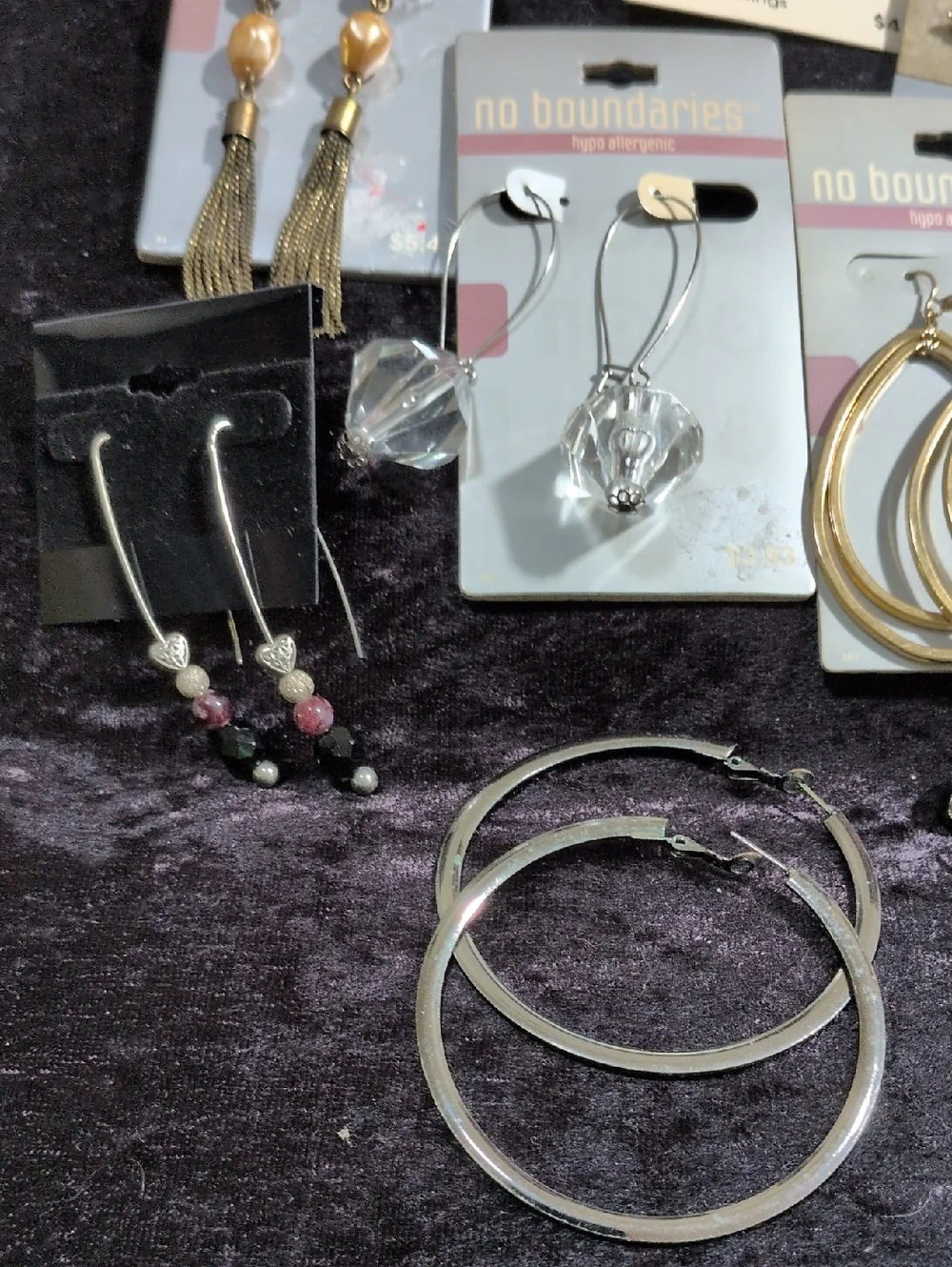 No Boundary & Handmade Pierced Earrings Lot of 32 Pairs New & Used
